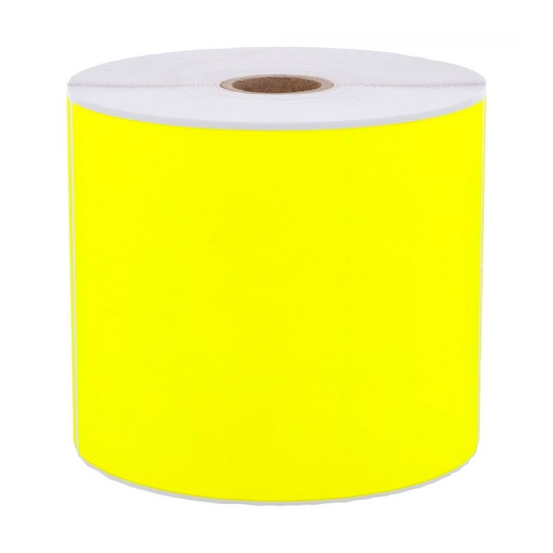 100 étiquettes Autocollantes Orange Fluo 105x148,5mm - 4 Par Feuille A4 - Pour Imprimante Laser Et Jet D'encre - Adhésif Permanent