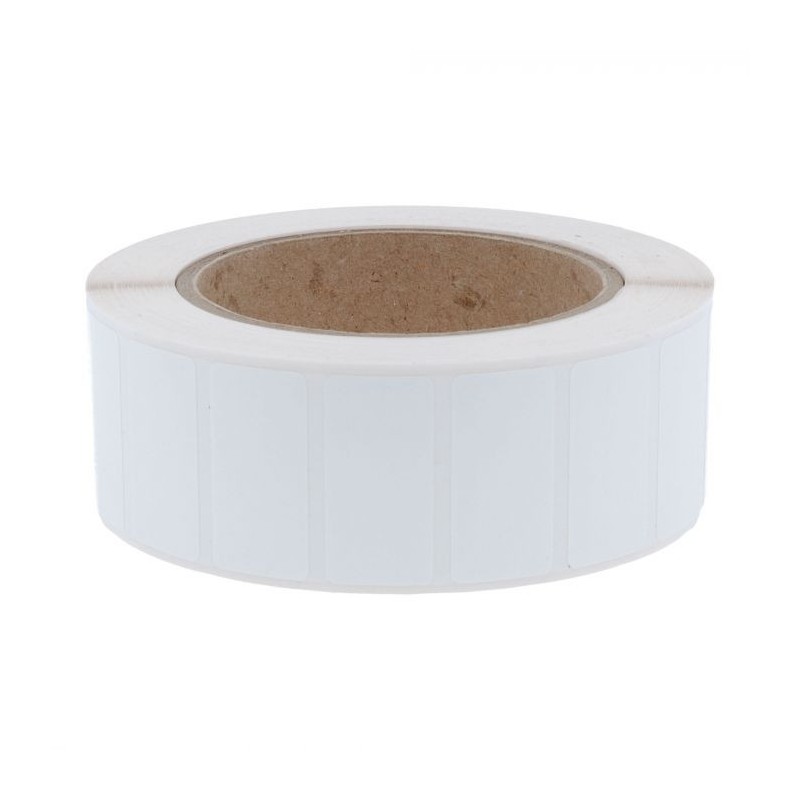 étiquettes 51 x 25 mm - Mandrin Ø76mm - Polyester Blanc compatible 76535