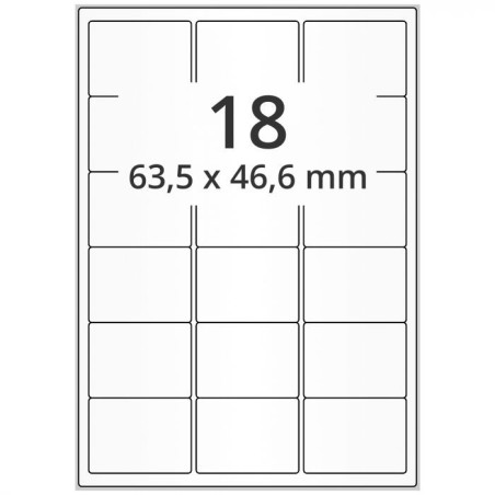 etiquettes en planche A4 63 x 46mm, étiquettes laser