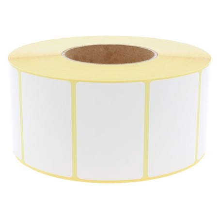 1890 étiquettes 76 x 76 mm - Mandrin Ø76mm - Velin Blanc compatible Zebra 76522