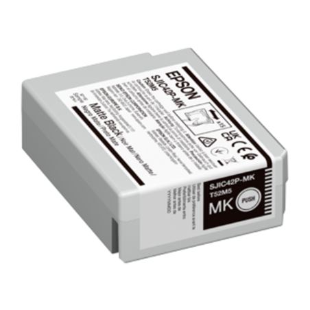 Cartouche encre noir mat Epson ColorWorks C4000 C13T52M540 originale - C13T52M540