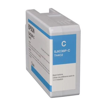 cartouche d'encre CYAN pour imprimante Epson C6000 / C6500 - C13T44C240