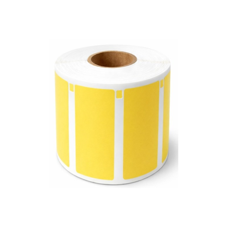 Étiquettes compatibles Epson jaunes 56x25 mm adhésif amovible rouleau 1000 étiquettes