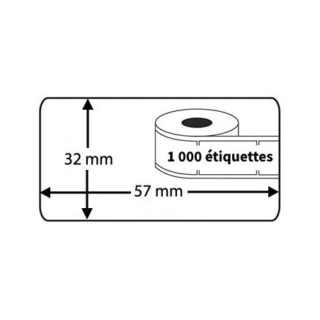 6 Rouleaux D'étiquettes Thermiques BETCKEY Pour Brother - 39x48mm, Compatibles QL-500 à QL-1110NWB, 3720 étiquettes
